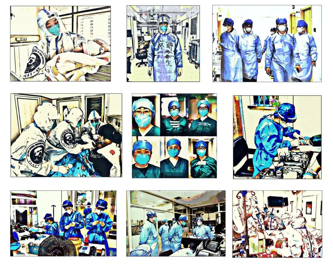 线上娱乐城老师顾光磊创作数码版画致敬援长医疗队